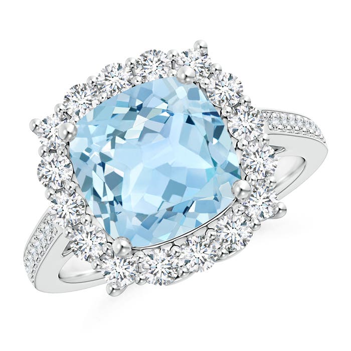 AAA - Aquamarine / 3.48 CT / 14 KT White Gold