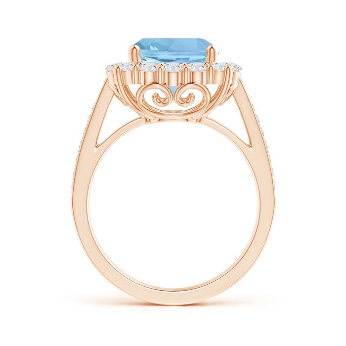 AAAA - Aquamarine / 3.48 CT / 14 KT Rose Gold