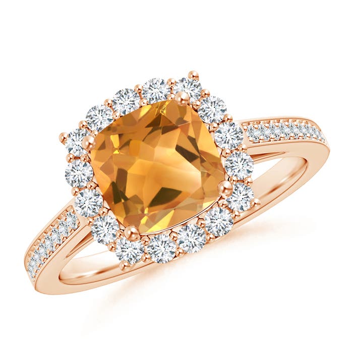 A - Citrine / 1.86 CT / 14 KT Rose Gold