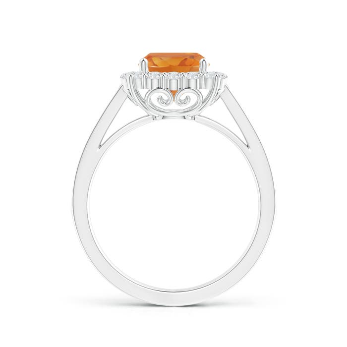 AA - Citrine / 1.86 CT / 14 KT White Gold