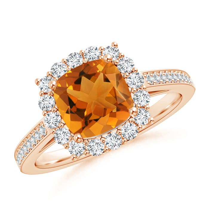 AAA - Citrine / 1.86 CT / 14 KT Rose Gold