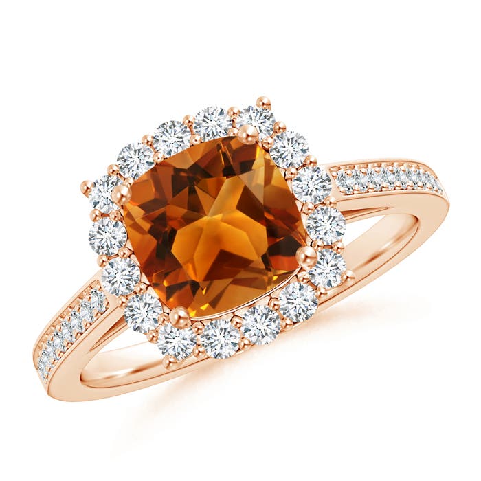 AAAA - Citrine / 1.86 CT / 14 KT Rose Gold