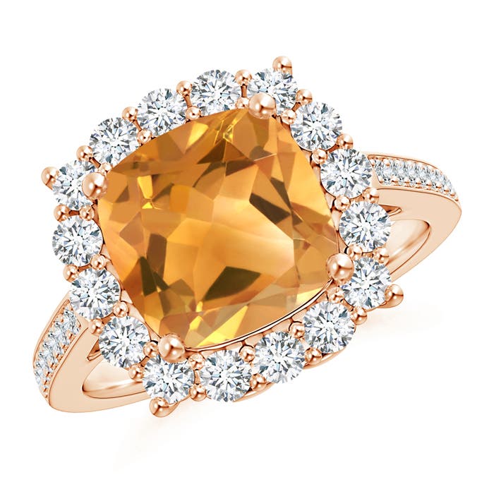 A - Citrine / 3.33 CT / 14 KT Rose Gold