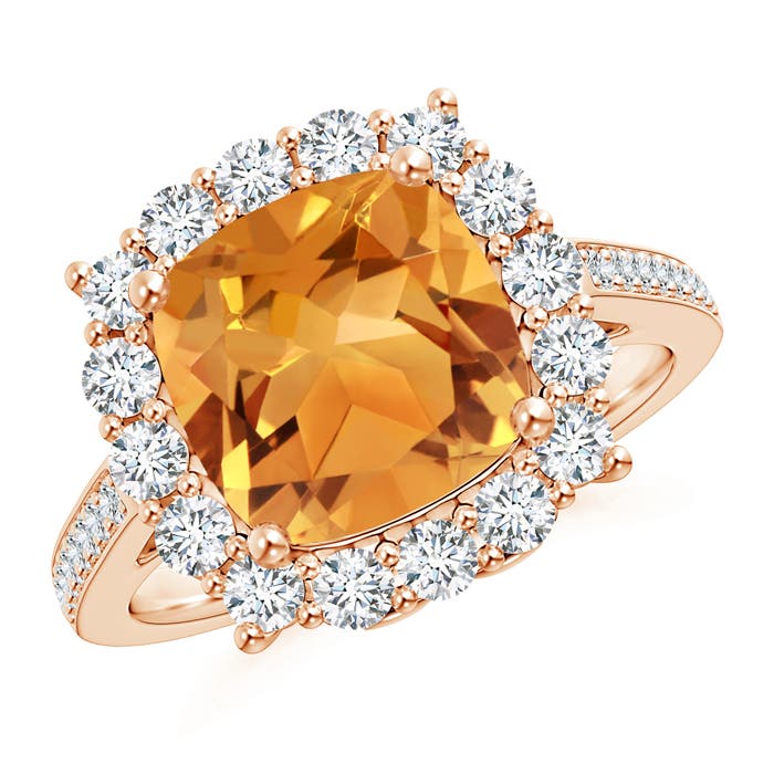 AA - Citrine / 3.33 CT / 14 KT Rose Gold