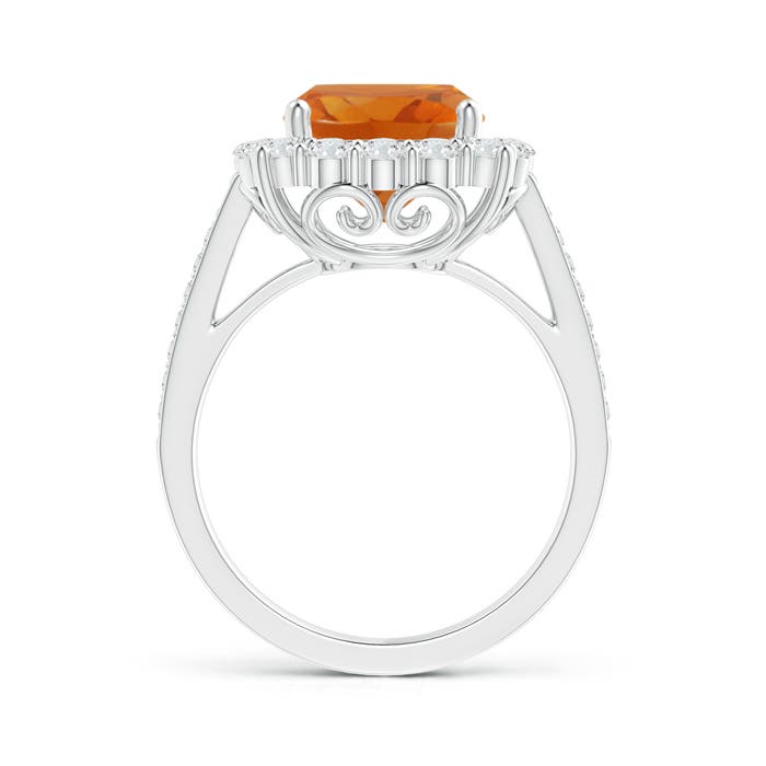 AAA - Citrine / 3.33 CT / 14 KT White Gold