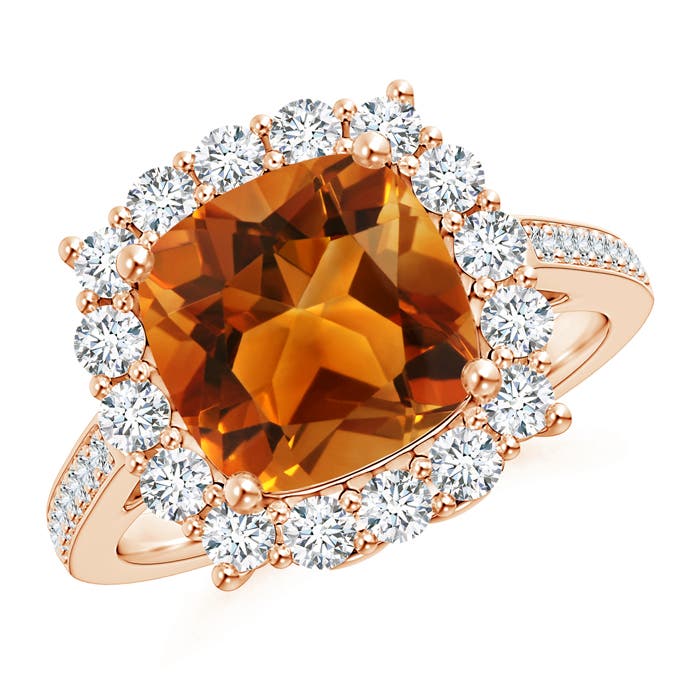 AAAA - Citrine / 3.33 CT / 14 KT Rose Gold