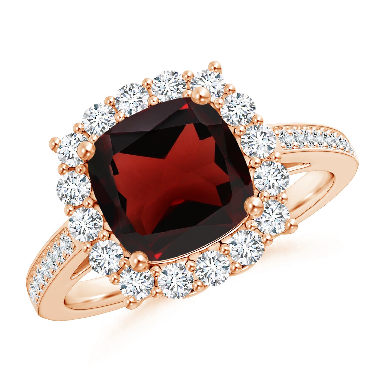 AA - Garnet / 3.11 CT / 14 KT Rose Gold