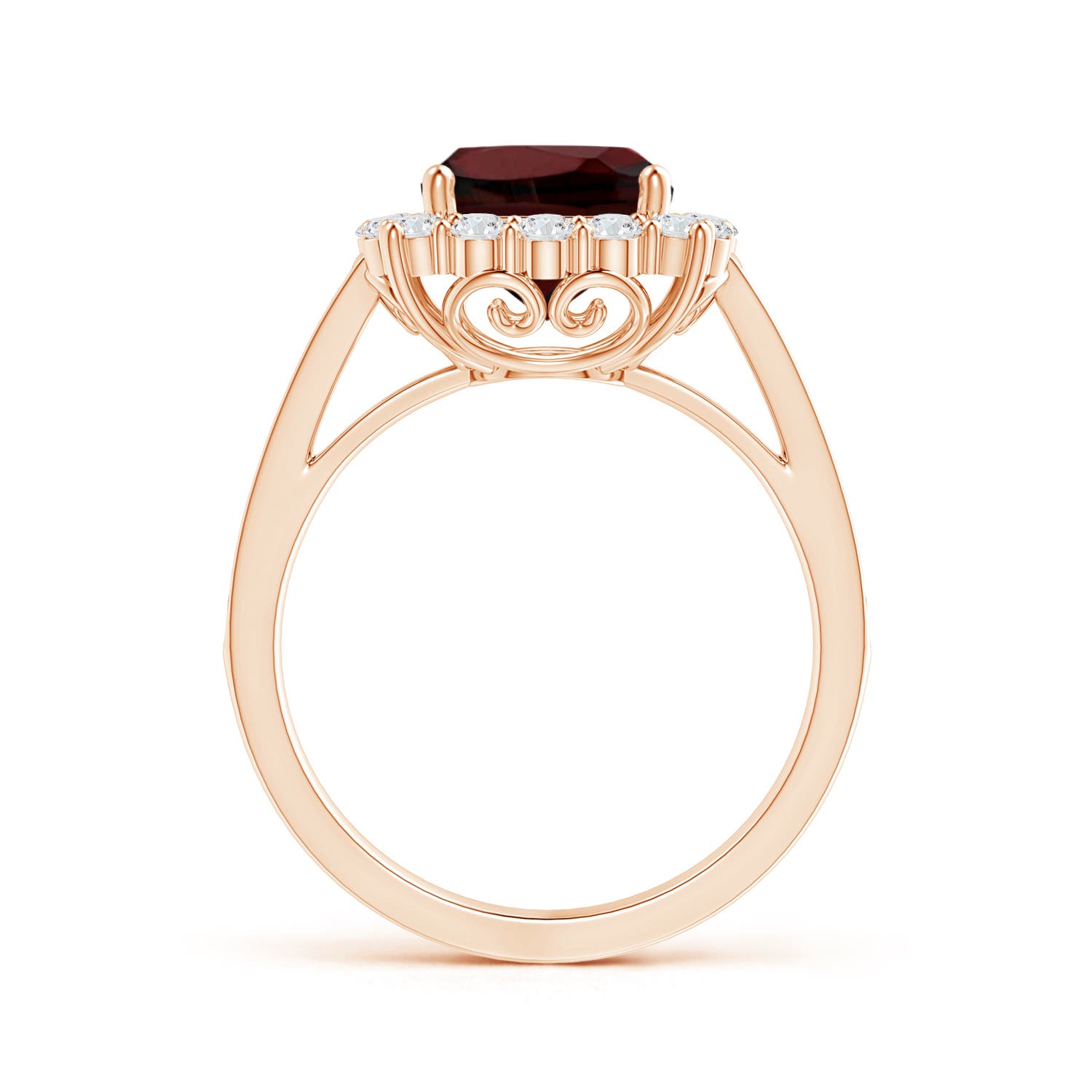 AA - Garnet / 3.11 CT / 14 KT Rose Gold