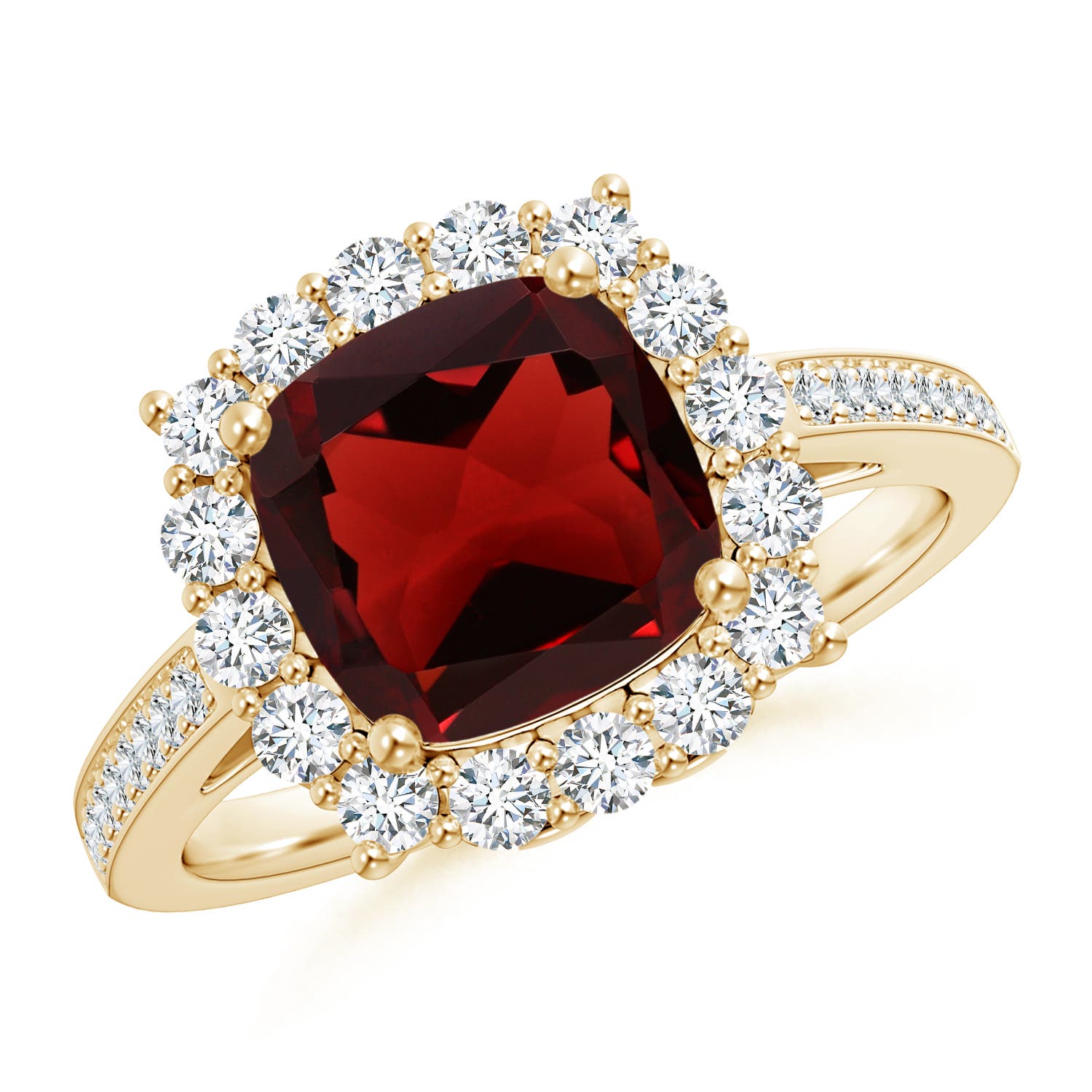 AAA - Garnet / 3.11 CT / 14 KT Yellow Gold