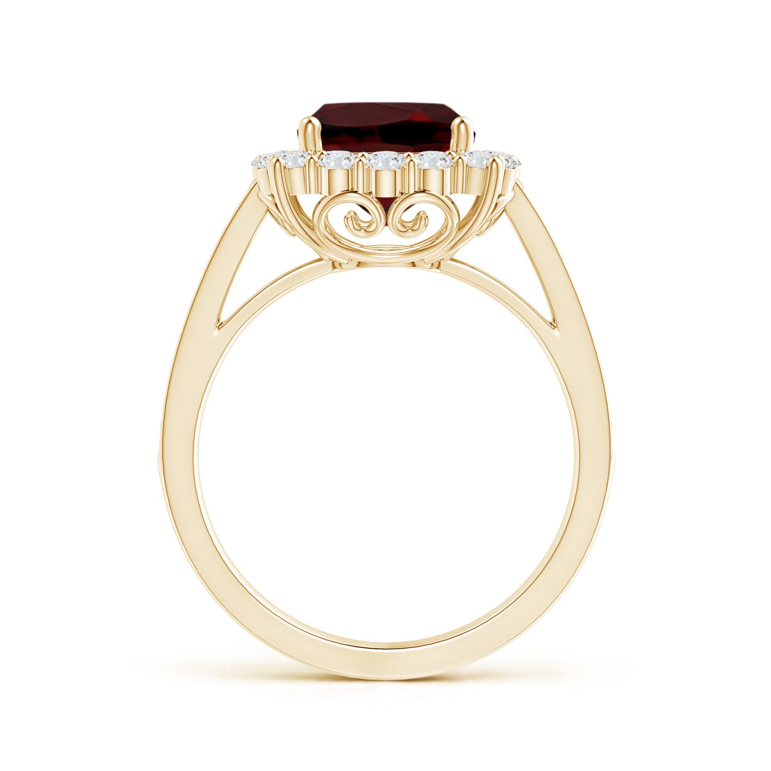 AAA - Garnet / 3.11 CT / 14 KT Yellow Gold