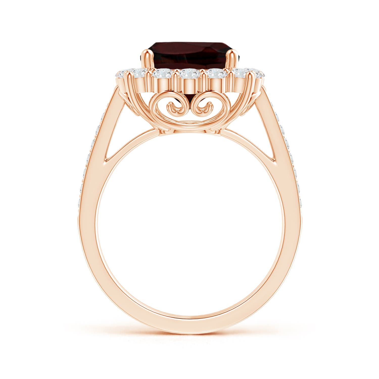 A - Garnet / 4.38 CT / 14 KT Rose Gold