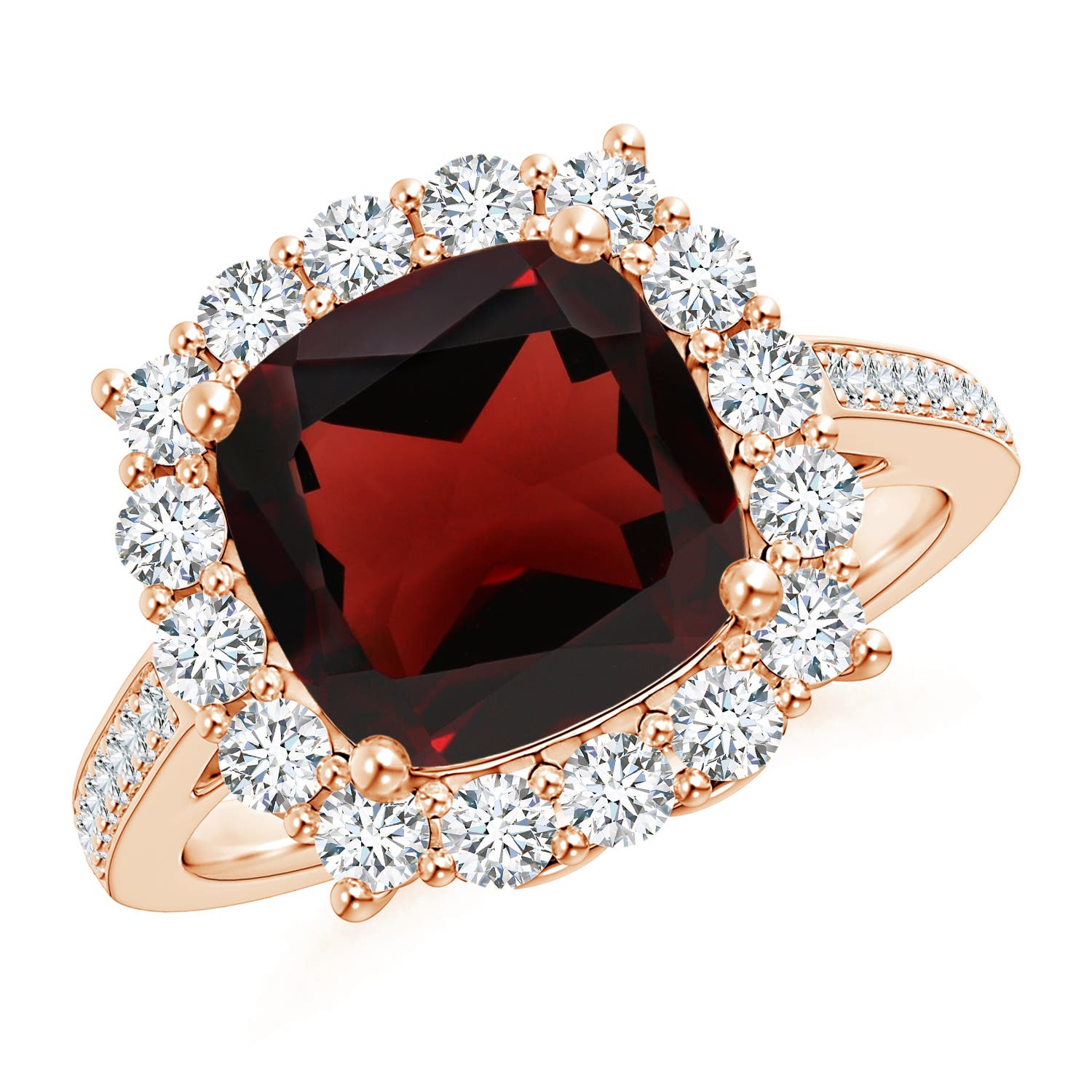 AA - Garnet / 4.38 CT / 14 KT Rose Gold