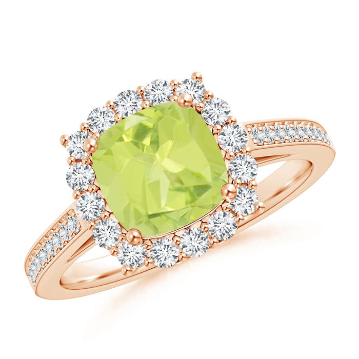 A - Peridot / 1.86 CT / 14 KT Rose Gold