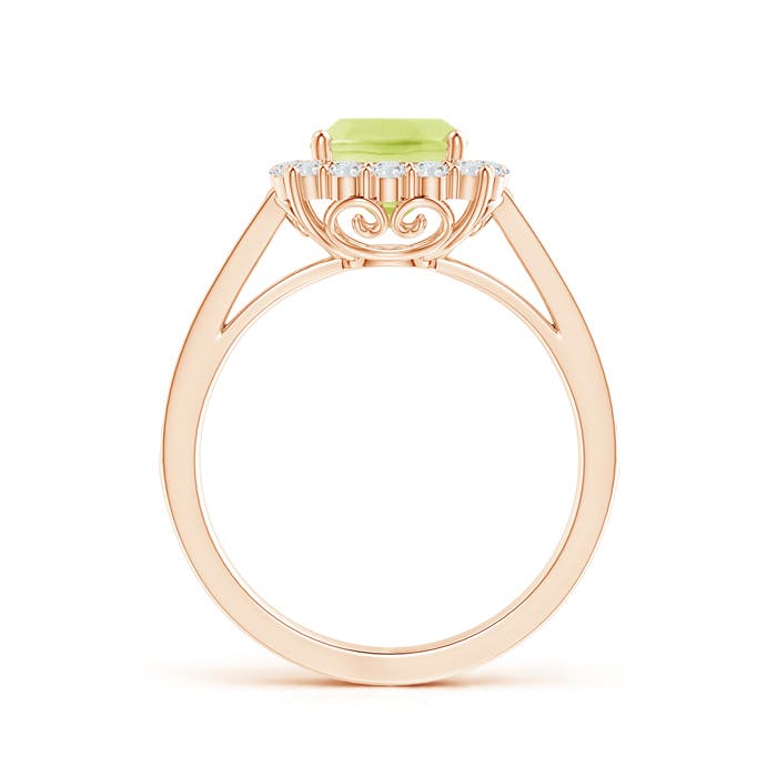 A - Peridot / 1.86 CT / 14 KT Rose Gold