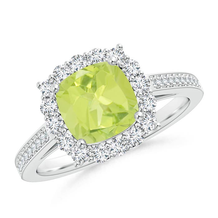 A - Peridot / 1.86 CT / 14 KT White Gold