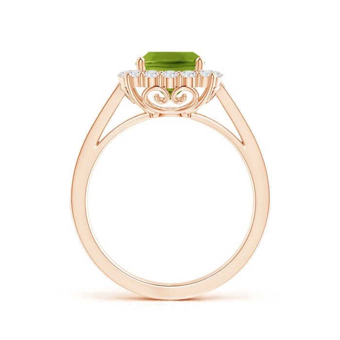 AAAA - Peridot / 1.86 CT / 14 KT Rose Gold