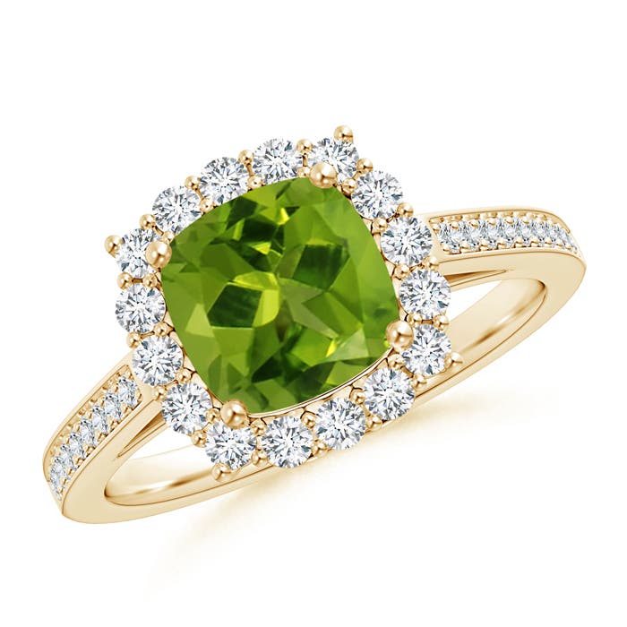 AAAA - Peridot / 1.86 CT / 14 KT Yellow Gold