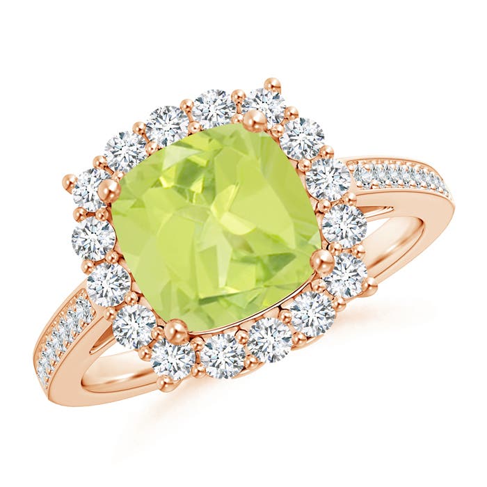 A - Peridot / 2.56 CT / 14 KT Rose Gold