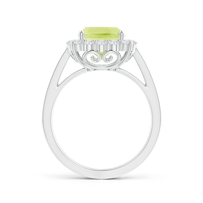 A - Peridot / 2.56 CT / 14 KT White Gold