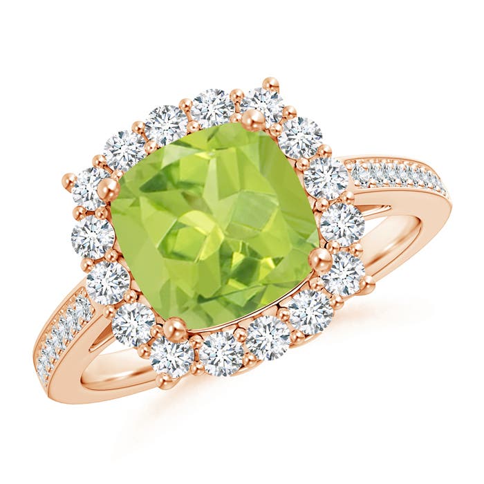 AA - Peridot / 2.56 CT / 14 KT Rose Gold