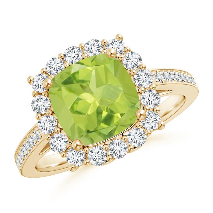 AA - Peridot / 2.56 CT / 14 KT Yellow Gold