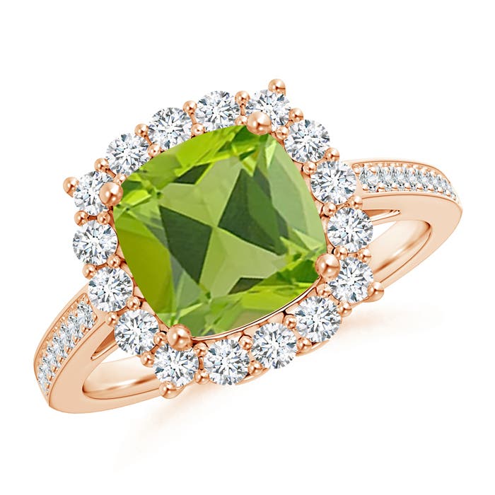 AAA - Peridot / 2.56 CT / 14 KT Rose Gold