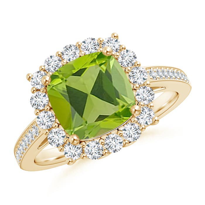 AAA - Peridot / 2.56 CT / 14 KT Yellow Gold