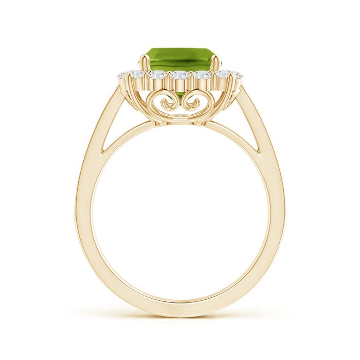 AAAA - Peridot / 2.56 CT / 14 KT Yellow Gold