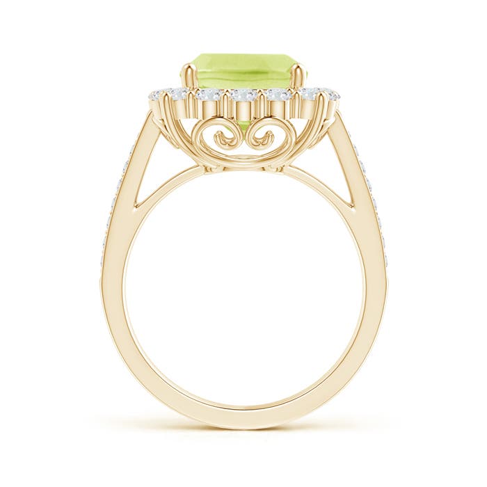 A - Peridot / 3.58 CT / 14 KT Yellow Gold