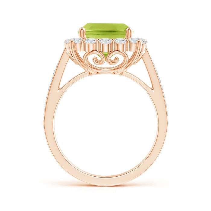 AA - Peridot / 3.58 CT / 14 KT Rose Gold