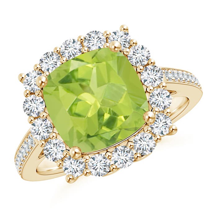 AA - Peridot / 3.58 CT / 14 KT Yellow Gold