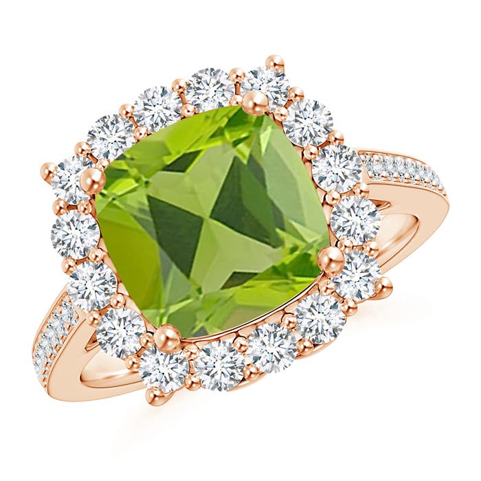 AAA - Peridot / 3.58 CT / 14 KT Rose Gold