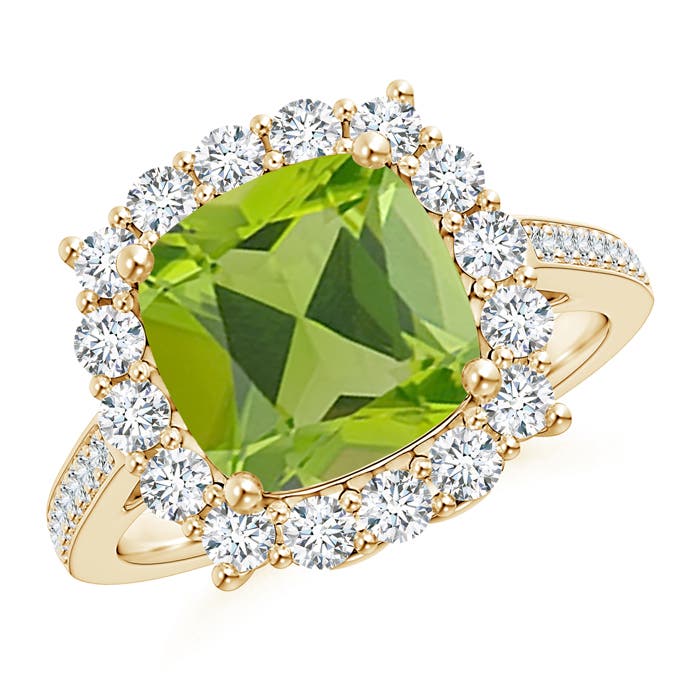 AAA - Peridot / 3.58 CT / 14 KT Yellow Gold