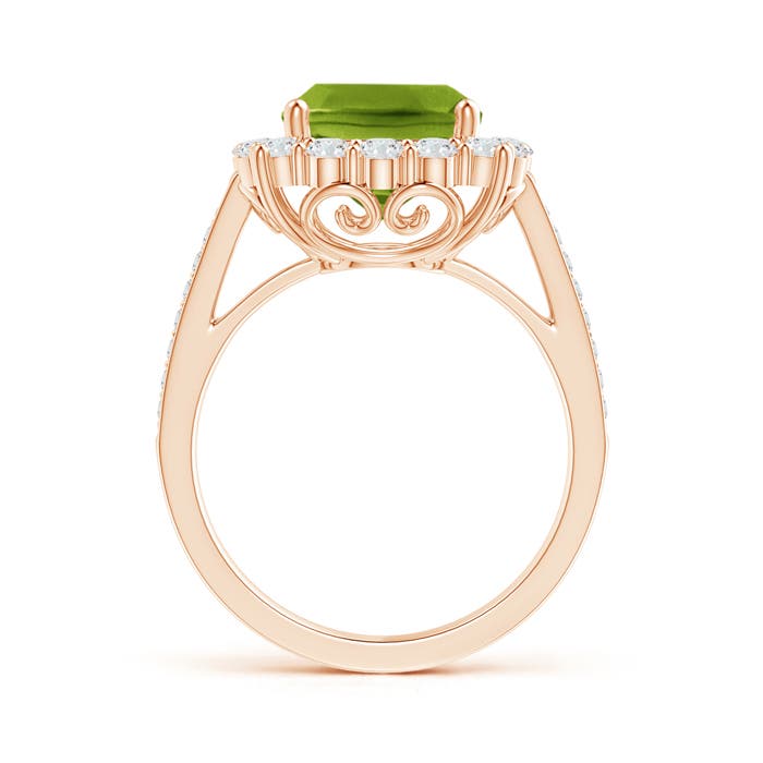 AAAA - Peridot / 3.58 CT / 14 KT Rose Gold