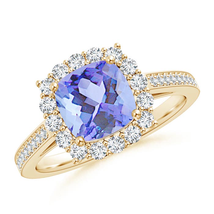 A - Tanzanite / 1.96 CT / 14 KT Yellow Gold