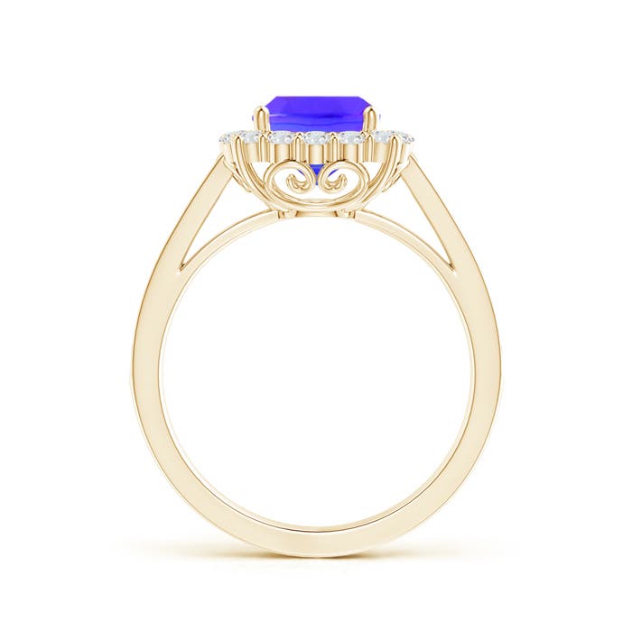 AAA - Tanzanite / 1.96 CT / 14 KT Yellow Gold