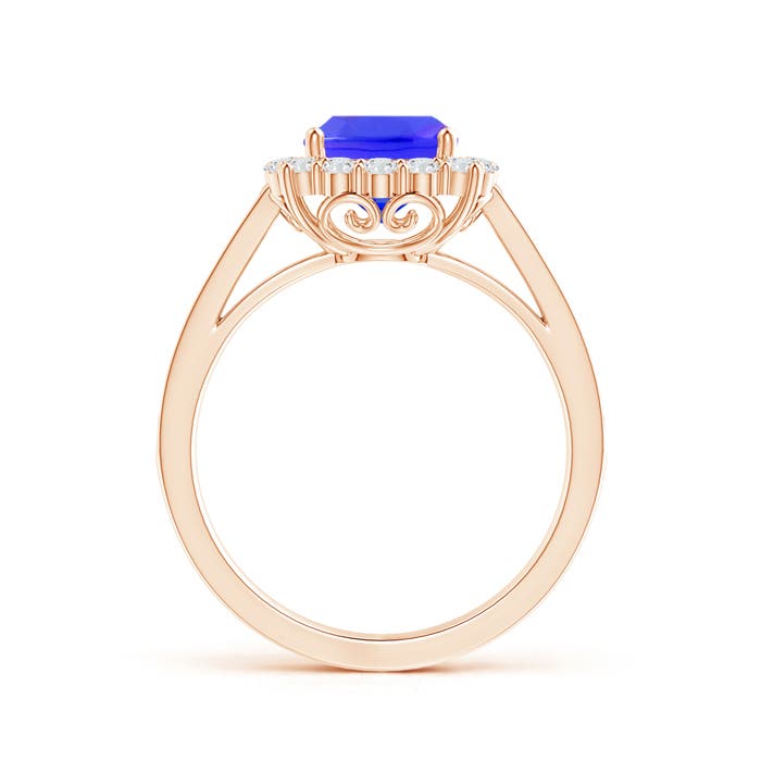 AAAA - Tanzanite / 1.96 CT / 14 KT Rose Gold