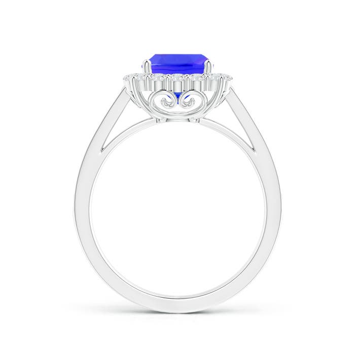 AAAA - Tanzanite / 1.96 CT / 14 KT White Gold