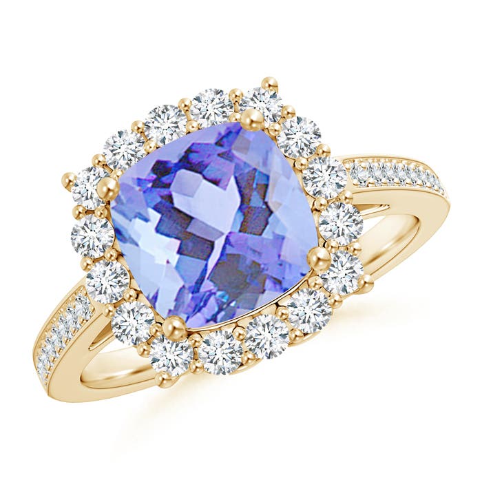 A - Tanzanite / 2.76 CT / 14 KT Yellow Gold