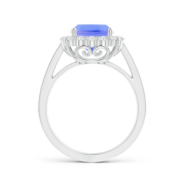 AA - Tanzanite / 2.76 CT / 14 KT White Gold