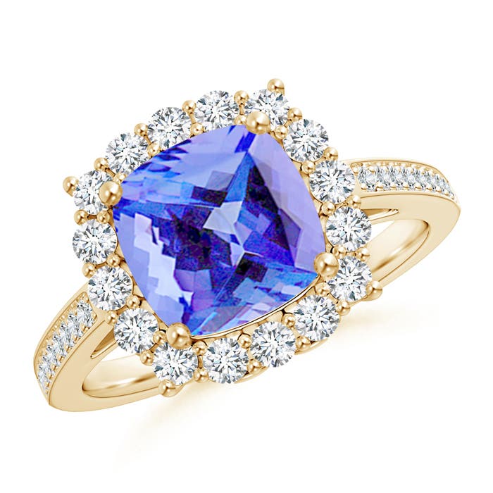 AA - Tanzanite / 2.76 CT / 14 KT Yellow Gold