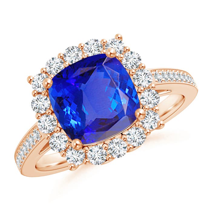 AAA - Tanzanite / 2.76 CT / 14 KT Rose Gold