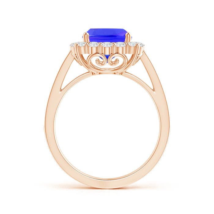 AAAA - Tanzanite / 2.76 CT / 14 KT Rose Gold