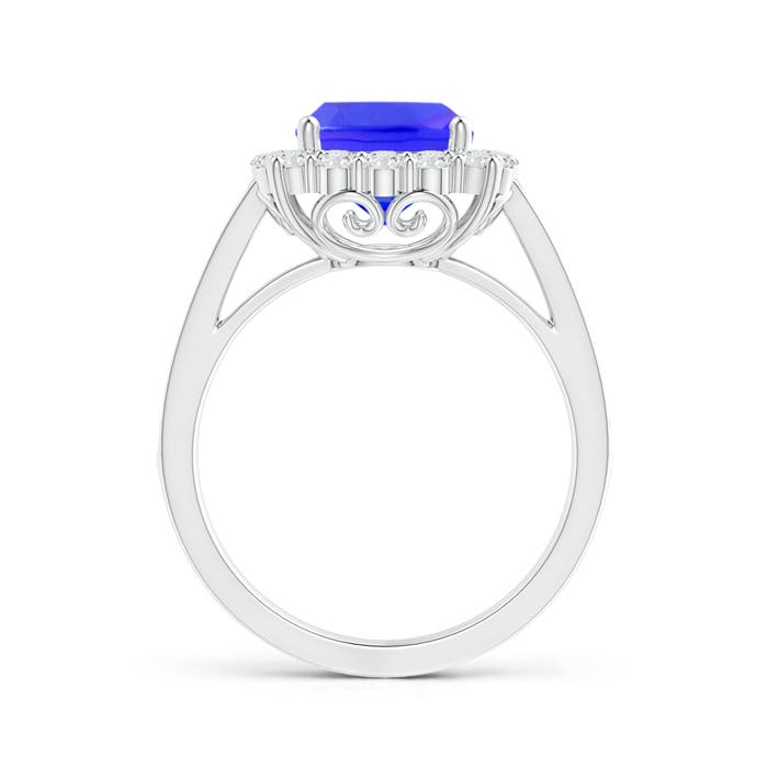 AAAA - Tanzanite / 2.76 CT / 14 KT White Gold