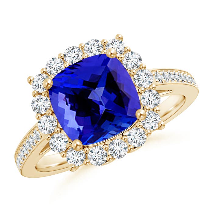 AAAA - Tanzanite / 2.76 CT / 14 KT Yellow Gold