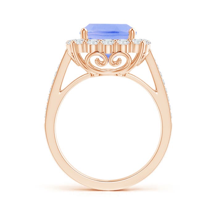 A - Tanzanite / 4.58 CT / 14 KT Rose Gold