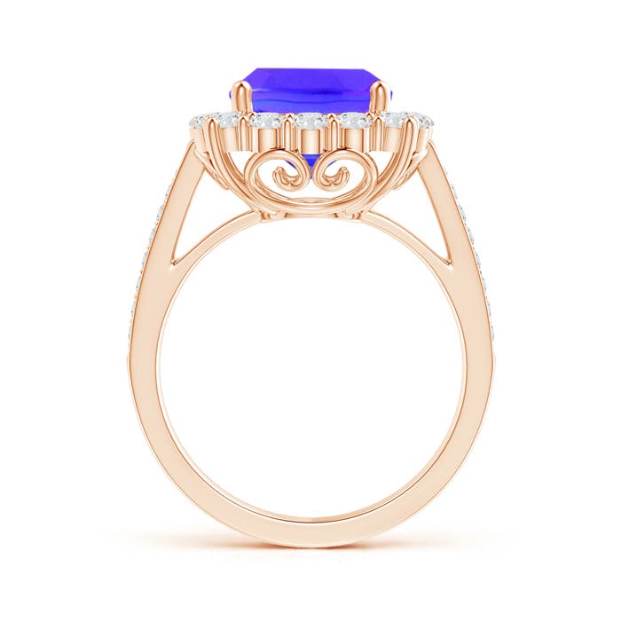 AAA - Tanzanite / 4.58 CT / 14 KT Rose Gold