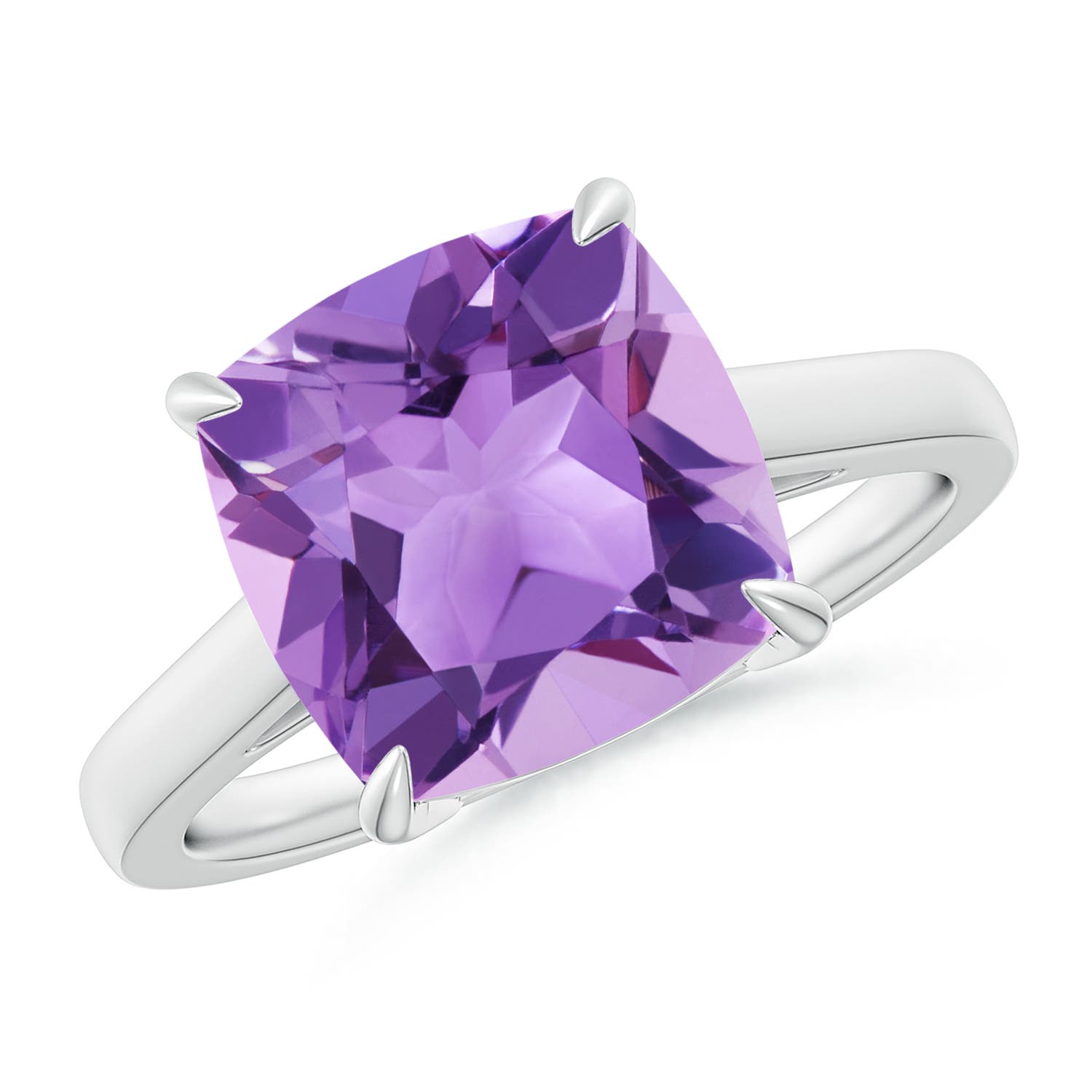 A - Amethyst / 3.65 CT / 14 KT White Gold