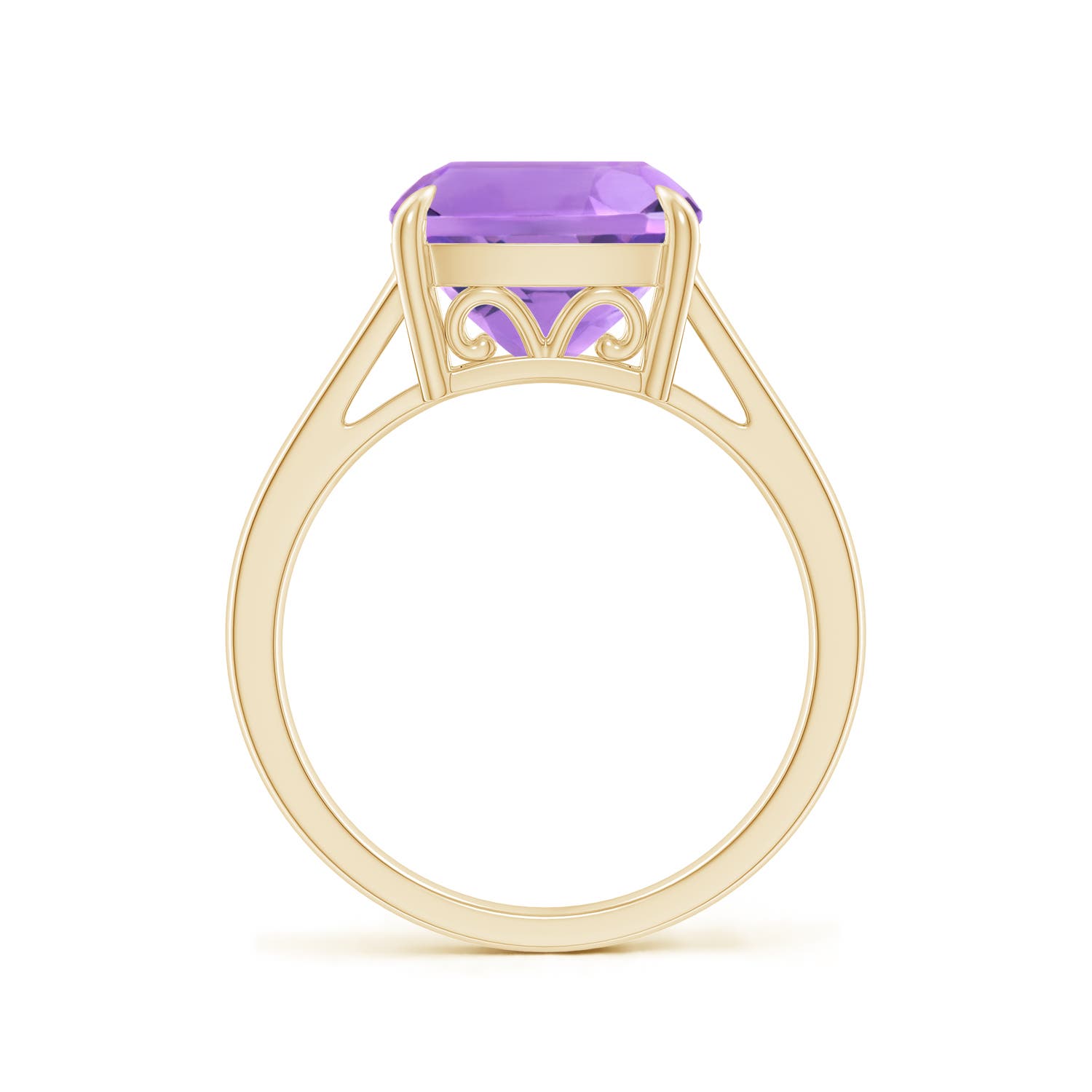 A - Amethyst / 3.65 CT / 14 KT Yellow Gold