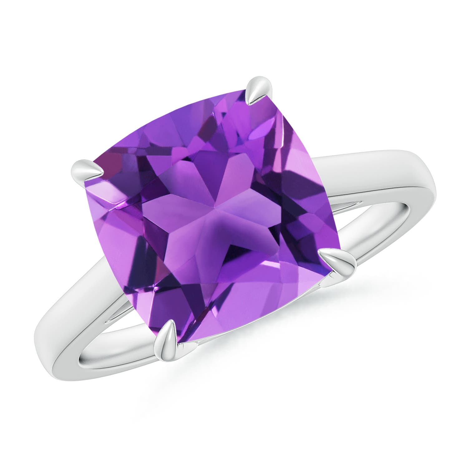 AAA - Amethyst / 3.65 CT / 14 KT White Gold